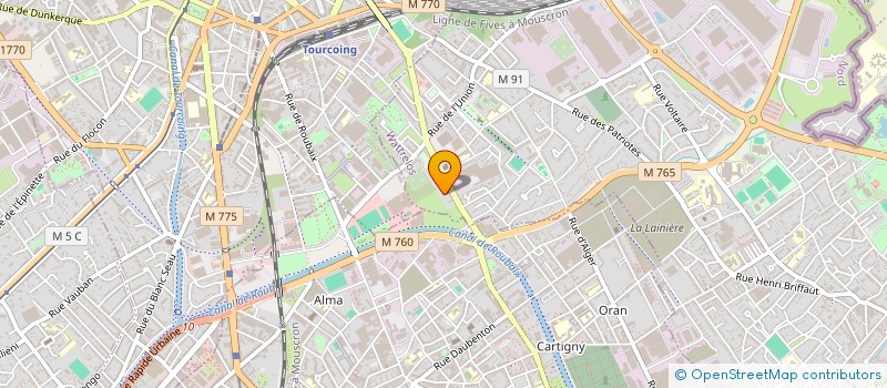 localisation de l'entreprise MONSIEUR SAMIR BOUDIAF  WATTRELOS