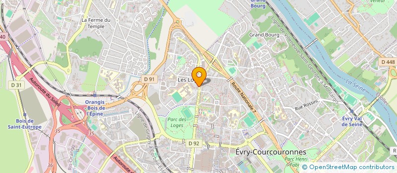 localisation de l'entreprise MONSIEUR SAMIR BOUGUERRA  EVRY-COURCOURONNES