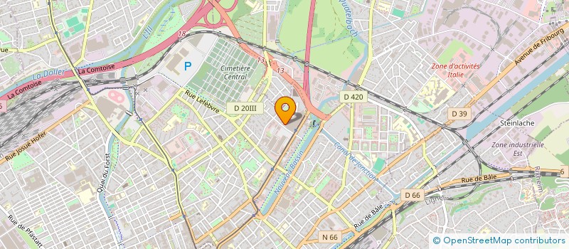 localisation de l'entreprise MONSIEUR SAMIR BOULBAIR  MULHOUSE