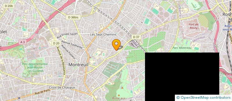 localisation de l'entreprise MONSIEUR SAMIR BOURABAH à MONTREUIL