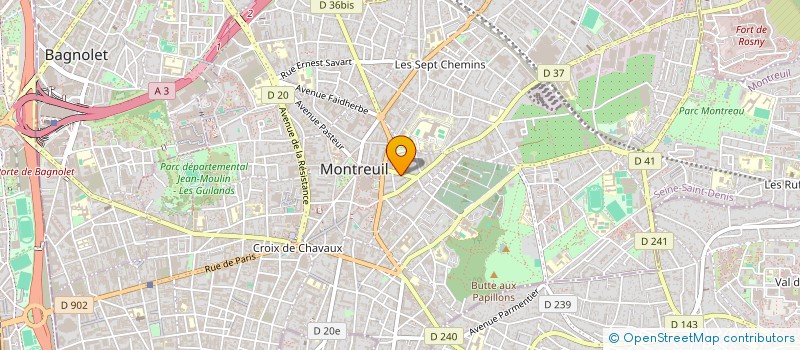 localisation de l'entreprise MONSIEUR SAMIR BOUSAHMINE  MONTREUIL