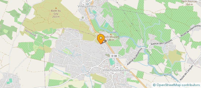 localisation de l'entreprise MONSIEUR SAMIR BOUSROUD  VILLEMOUSTAUSSOU