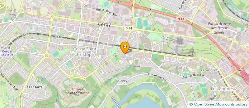 localisation de l'entreprise MONSIEUR SAMIR BRIOUA  CERGY