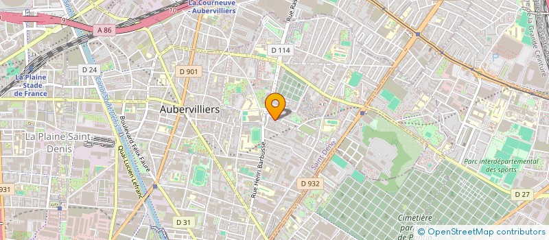 localisation de l'entreprise MONSIEUR SAMIR CHABANE  AUBERVILLIERS