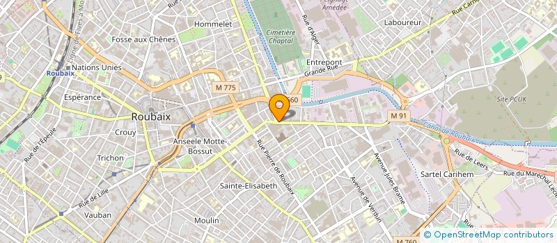 localisation de l'entreprise MONSIEUR SAMIR CHABOUNI à ROUBAIX
