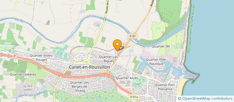 localisation de l'entreprise MONSIEUR SAMIR CHEKLAT  CANET-EN-ROUSSILLON