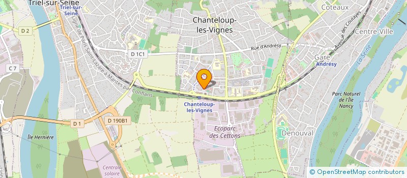 localisation de l'entreprise MONSIEUR SAMIR CHENAFI  CHANTELOUP-LES-VIGNES