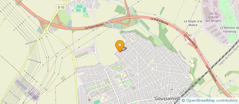 localisation de l'entreprise MONSIEUR SAMIR CHERGUI  GOUSSAINVILLE