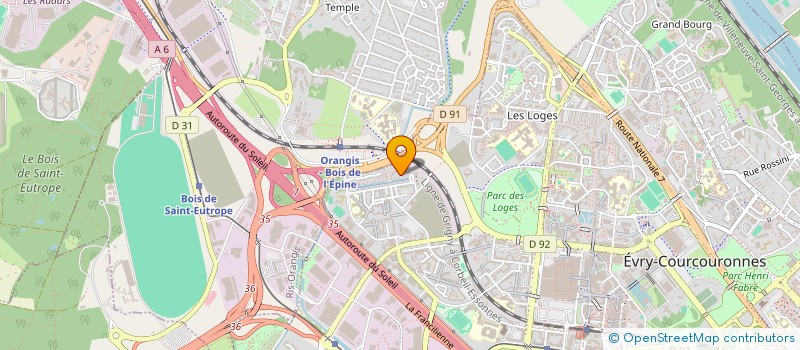 localisation de l'entreprise MONSIEUR SAMIR CHOUAAIB  EVRY-COURCOURONNES