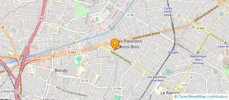 localisation de l'entreprise MONSIEUR SAMIR DARMELLAH  LES PAVILLONS-SOUS-BOIS