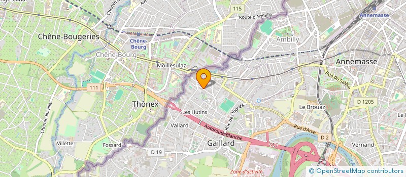 localisation de l'entreprise MONSIEUR SAMIR DEFFOUS à GAILLARD