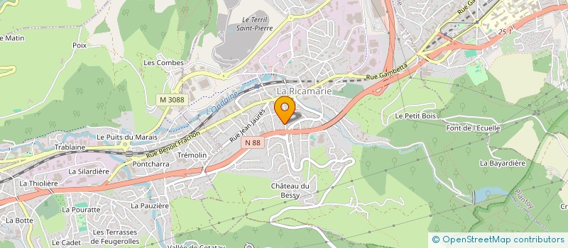 localisation de l'entreprise MONSIEUR SAMIR DJAADANE  LA RICAMARIE