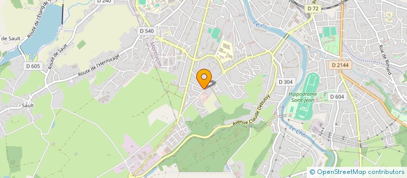 localisation de l'entreprise MONSIEUR SAMIR DJEMAILOVIC  MONTLUCON