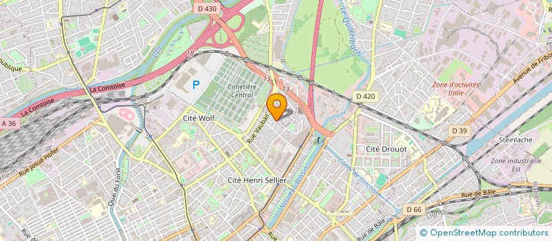 localisation de l'entreprise MONSIEUR SAMIR DJEROUD  MULHOUSE