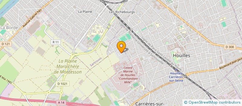 localisation de l'entreprise MONSIEUR SAMIR EL HAZZOURI  CARRIERES-SUR-SEINE