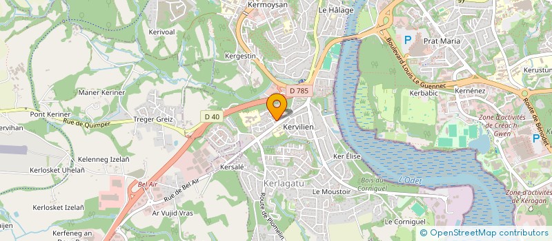 localisation de l'entreprise MONSIEUR SAMIR EL-IDRISSI  QUIMPER