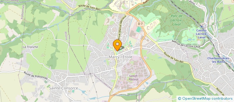 localisation de l'entreprise MONSIEUR SAMIR EL MOURABIT  MARCY-L'ETOILE