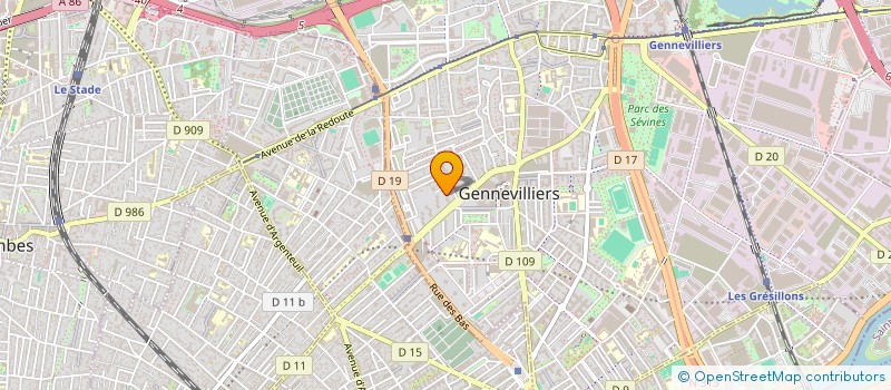 localisation de l'entreprise MONSIEUR SAMIR EL OUERYEMMI à GENNEVILLIERS