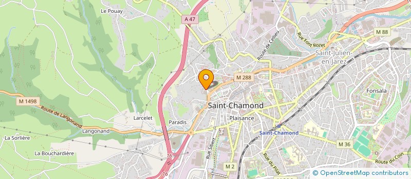 localisation de l'entreprise MONSIEUR SAMIR FOUGHALI à SAINT-CHAMOND