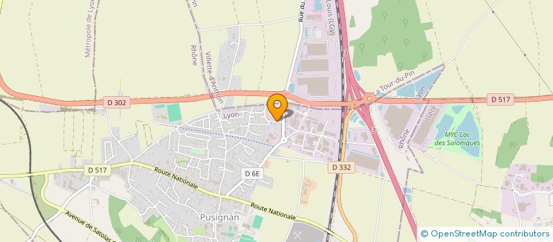 localisation de l'entreprise MONSIEUR SAMIR GUEDJALI  PUSIGNAN