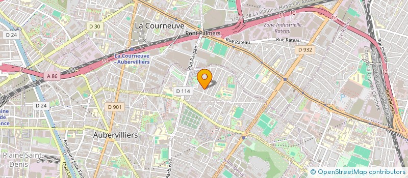 localisation de l'entreprise MONSIEUR SAMIR HADDANA à AUBERVILLIERS