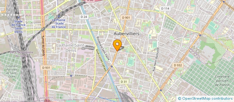 localisation de l'entreprise MONSIEUR SAMIR HADDOU  AUBERVILLIERS