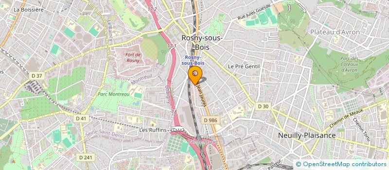 localisation de l'entreprise MONSIEUR SAMIR HAMIDI à ROSNY-SOUS-BOIS