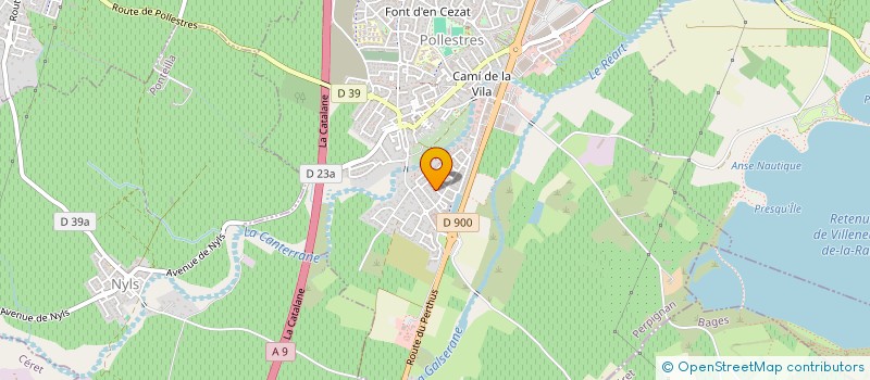 localisation de l'entreprise MONSIEUR SAMIR HAMMOUD  POLLESTRES