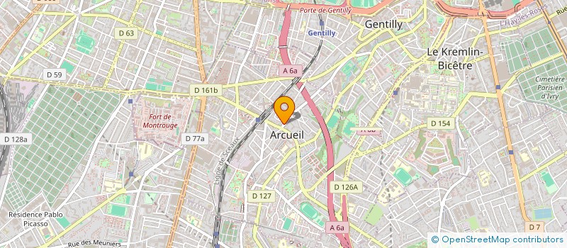 localisation de l'entreprise MONSIEUR SAMIR IDRISSI  ARCUEIL