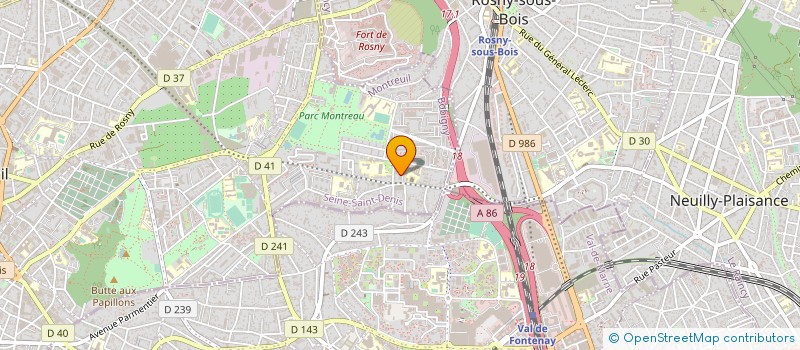 localisation de l'entreprise MONSIEUR SAMIR KALOUSSI à MONTREUIL