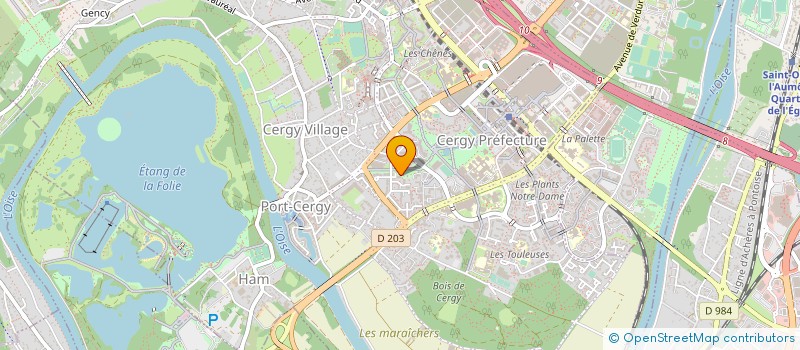 localisation de l'entreprise MONSIEUR SAMIR KHAROUF  CERGY