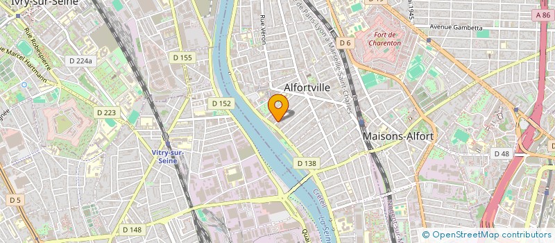 localisation de l'entreprise MONSIEUR SAMIR KOURICHE  ALFORTVILLE