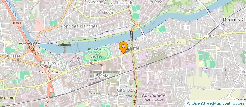 localisation de l'entreprise MONSIEUR SAMIR KRIFA  VAULX-EN-VELIN