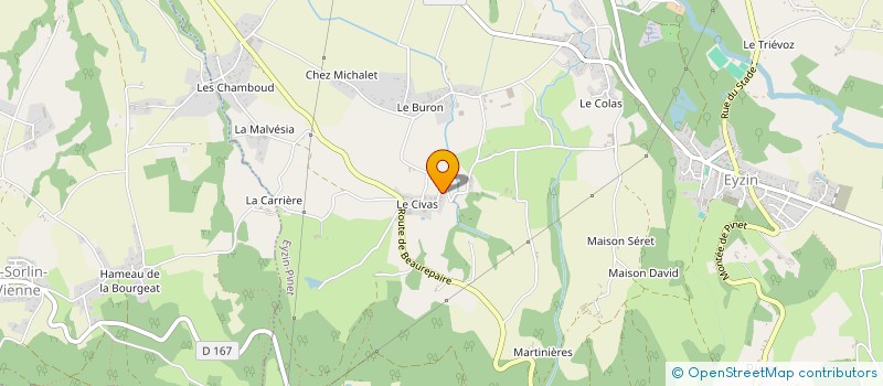 localisation de l'entreprise MONSIEUR SAMIR LABIDI  EYZIN-PINET