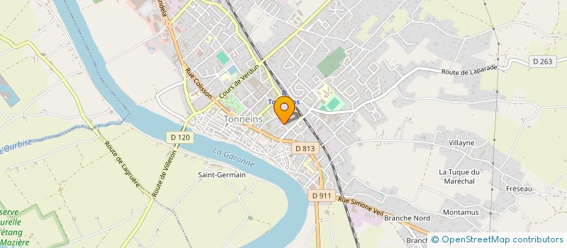 localisation de l'entreprise MONSIEUR SAMIR LAKTIBI CHAFI  BOUCAU