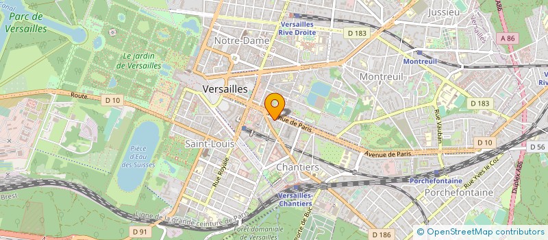 localisation de l'entreprise MONSIEUR SAMIR LOKMANE à VERSAILLES