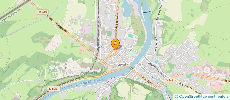 localisation de l'entreprise MONSIEUR SAMIR MADI  GIVET