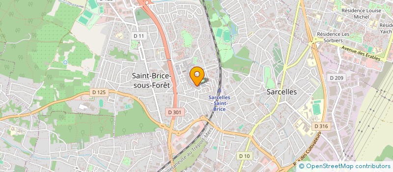 localisation de l'entreprise MONSIEUR SAMIR MAZOUZ  SAINT-BRICE-SOUS-FORET