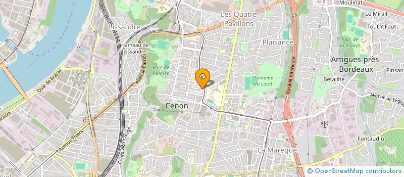 localisation de l'entreprise MONSIEUR SAMIR MEBARA  CENON