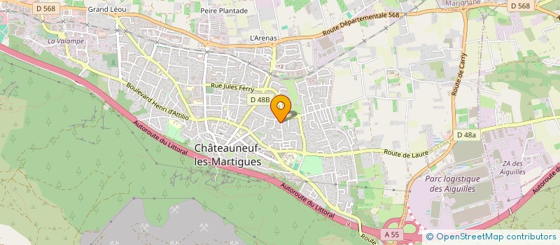 localisation de l'entreprise MONSIEUR SAMIR NASRAOUI  CHATEAUNEUF-LES-MARTIGUES