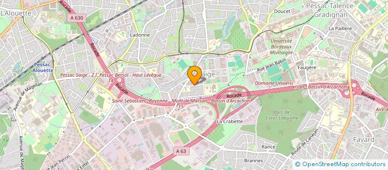 localisation de l'entreprise MONSIEUR SAMIR NEKROUF  PESSAC