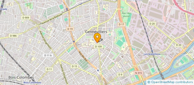 localisation de l'entreprise MONSIEUR SAMIR RAHOUI  GENNEVILLIERS