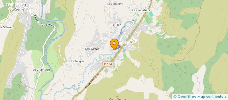 localisation de l'entreprise MONSIEUR SAMIR REBBADJ  VESSEAUX