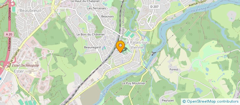 localisation de l'entreprise MONSIEUR SAMIR SACIRI à LE PALAIS-SUR-VIENNE