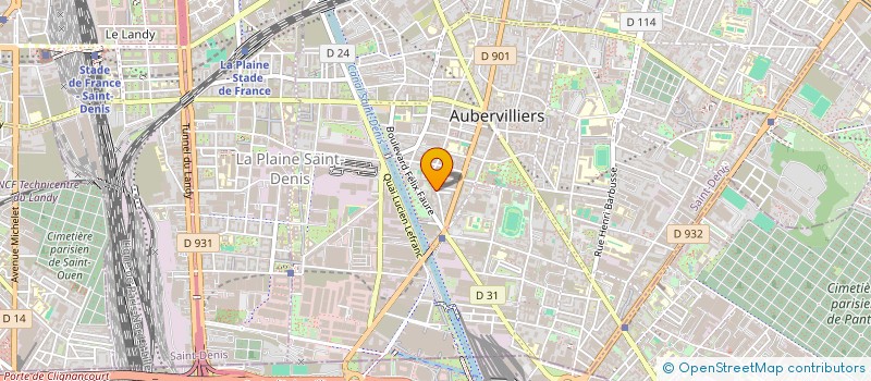 localisation de l'entreprise MONSIEUR SAMIR SEGHIER  AUBERVILLIERS