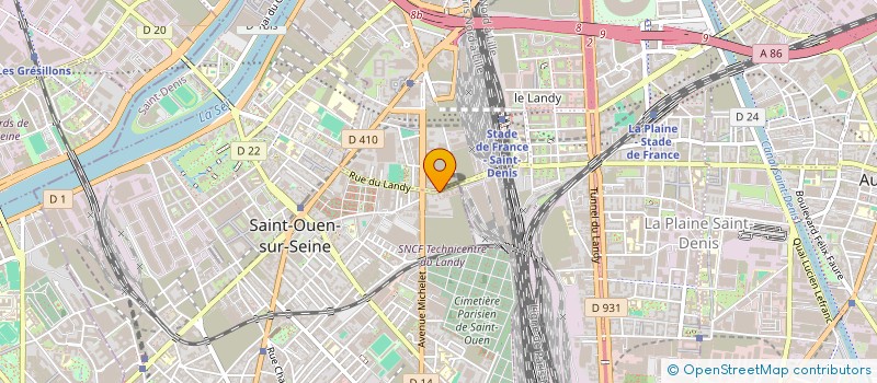 localisation de l'entreprise MONSIEUR SAMIR SIDANE à SAINT-OUEN-SUR-SEINE