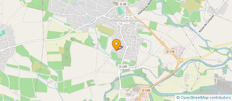 localisation de l'entreprise MONSIEUR SAMIR SOLTANI à VILLEMOUSTAUSSOU
