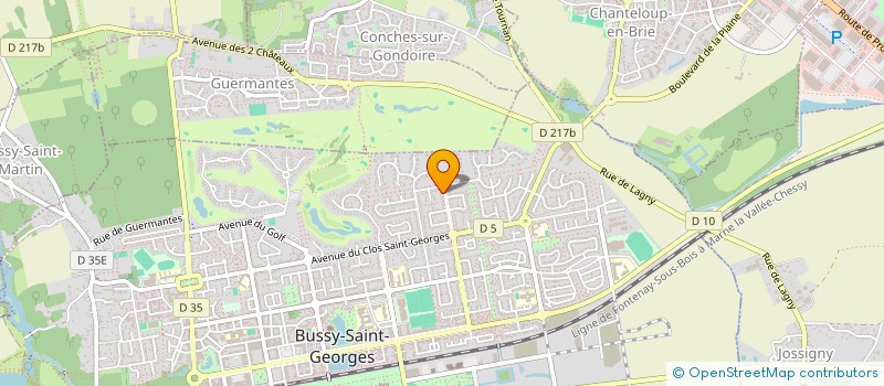 localisation de l'entreprise MONSIEUR SAMIR SOUFIANI  BUSSY-SAINT-GEORGES