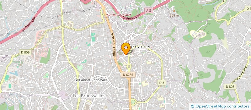 localisation de l'entreprise MONSIEUR SAMIR TAAMALLAH à LE CANNET
