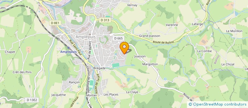 localisation de l'entreprise MONSIEUR SAMIR TAHRAOUI  AMPLEPUIS